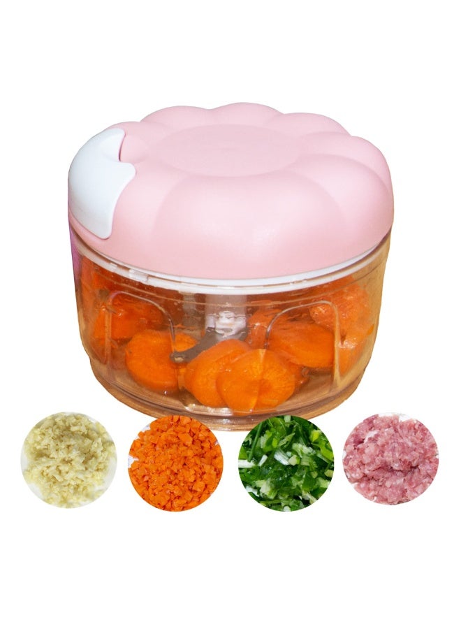 Hand Pull Garlic Chopper – Manual String Food Chopper with Stainless Steel Blades, Non-Slip Base, Easy Clean Kitchen Gadget-multicolor - Image 1